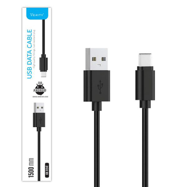 کابل تبدیل USB به USB-C وریتی (Verity) مدل CB3124T طول 1 متر