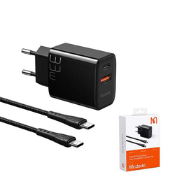 شارژر دیواری مک دو دو مدل CH-0922 به همراه کابل تبدیل USB-C