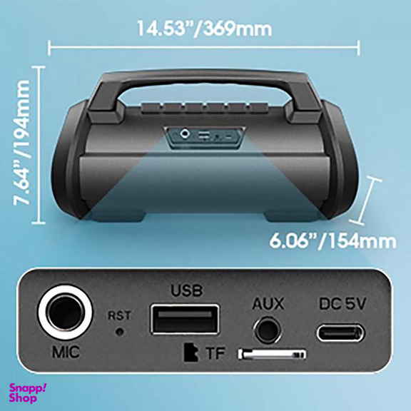 اسپیکر بلوتوثی قابل حمل دابلیو-کینگ (W-King) مدل D10