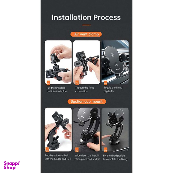 پایه نگهدارنده و شارژر بی سیم گوشی موبایل مک دو دو (Mcdodo) مدل MC1600