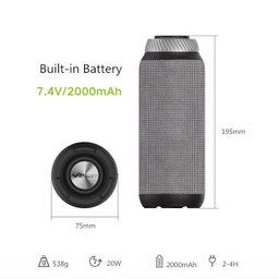 اسپیکر بلوتوثی قابل حمل دابلیو-کینگ (W-King) مدل D6