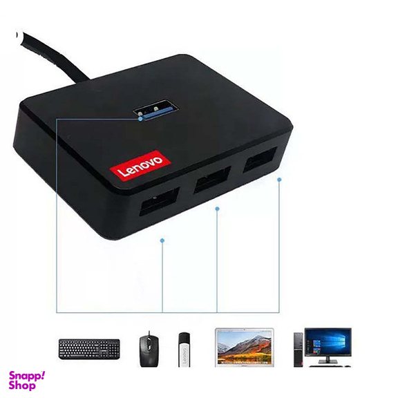 هاب چهار پورت USB 3٫0 لنوو (Lenovo) مدل X1-04A