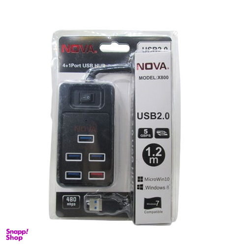 هاب پنج پورت USB3٫0 نوا (Nova) مدل X800