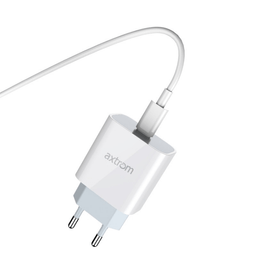 شارژر دیواری 20 وات اکستروم (Axtrom) مدل AWC20WPD به همراه کابل تبدیل لایتنینگ