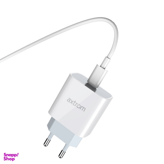 شارژر دیواری 20 وات اکستروم (Axtrom) مدل AWC20WPD به همراه کابل تبدیل لایتنینگ