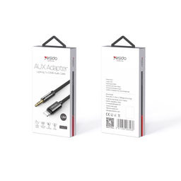 تبدیل لایتنینگ به جک 3.5 میلیمتری AUX یسیدو (Yesido) مدل YAU 17 طول 1.2 متری