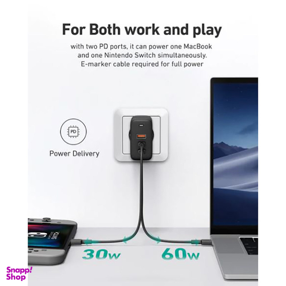 شارژر دیواری آکی (Aukey) مدل Pa-B6S