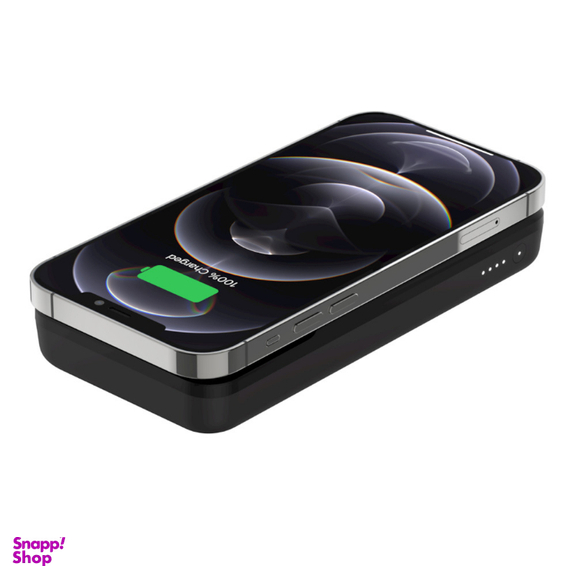 شارژر بی سیم و پاوربانک قابل حمل بلکین (Belkin) مدل BPD001btBK با ظرفیت 10000 میلی آمپر