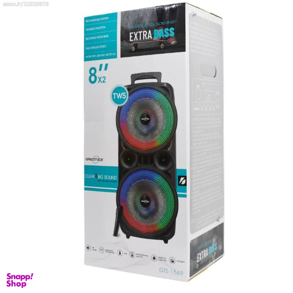 اسپیکر بلوتوثی قابل حمل گریتنایس (Greatnice) مدل GTS-1569