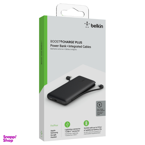 شارژر همراه بلکین (Belkin) مدل BPB006btBLK BoostCharge ظرفیت 10000 میلی آمپر ساعت