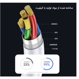 کابل تبدیل USB به MicroUSB پاواریال (Pavareal) مدل DC05M طول 1 متر
