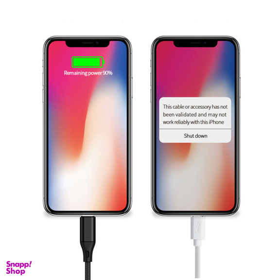 کابل تبدیل USB به MicroUSB / USB-C / لایتنینگ پاواریال (Pavareal) مدل DC66 طول 1٫2 متر