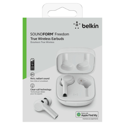 هدفون بی سیم (ایرباد بلوتوث) بلکین (Belkin) مدل AUC002glWH با امکان شارژ بی‌ سیم