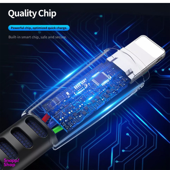 کابل تبدیل USB به لایتنینگ راک اسپیس (Rock Space) مدل RCB0670 طول 1٫2 متر