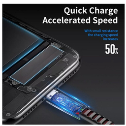 کابل تبدیل USB به MicroUSB راک اسپیس (Rock Space) مدل RCB0776 طول 1٫2 متر
