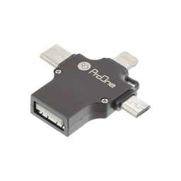 مبدل USB به MicroUSB / Lightning / Type C پرو وان (ProOne) مدل PCO04