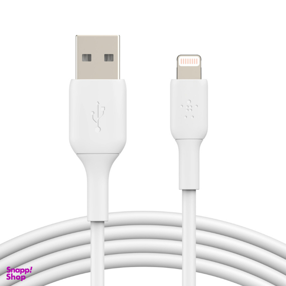 کابل شارژ لایتنینگ به USB-A بلکین (Belkin) مدل CAA001bt3MWH طول 3 متر