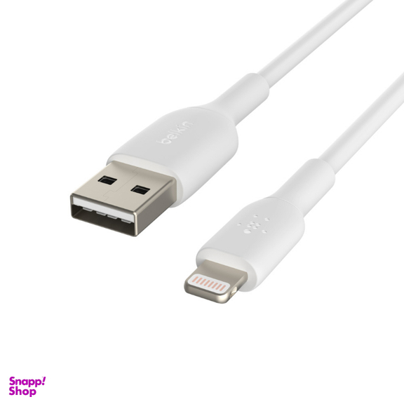 کابل شارژ لایتنینگ به USB-A بلکین (Belkin) مدل CAA001bt3MWH طول 3 متر