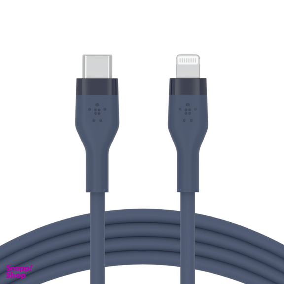 کابل شارژ سریع USB-C به لایتنینگ بلکین مدل CAA009bt1MBL طول 1 متر
