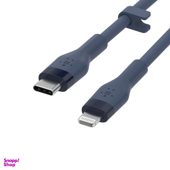 کابل شارژ سریع USB-C به لایتنینگ بلکین مدل CAA009bt1MBL طول 1 متر