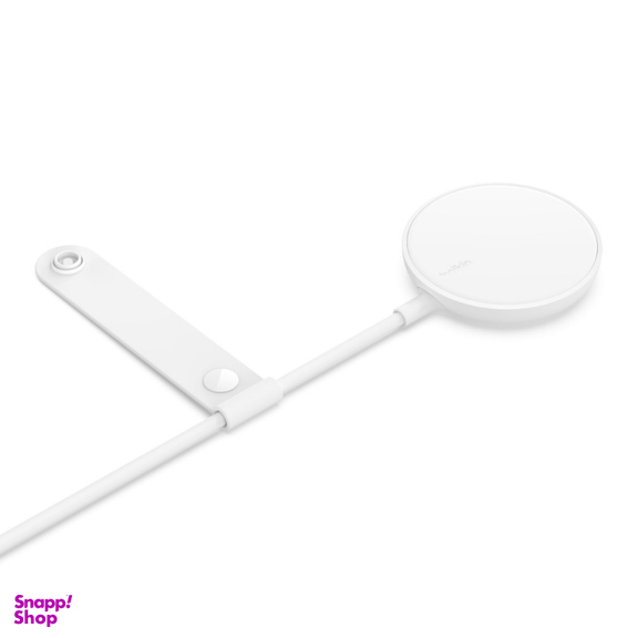 پد شارژ بی سیم مغناطیسی شارژ سریع بلکین مدل WIA005btWH با فناوری MagSafe