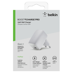 شارژر دیواری شارژ سریع بلکین (Belkin) مدل WCH002vfWH با پورت USB-C