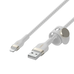 کابل شارژ سریع USB-A به لایتنینگ بلکین (Belkin) مدل CAA010bt1MWH طول 1 متر