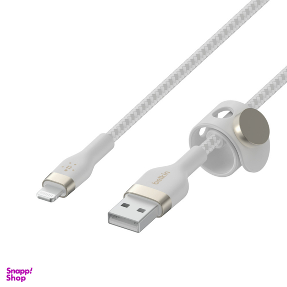کابل شارژ سریع USB-A به لایتنینگ بلکین (Belkin) مدل CAA010bt1MWH طول 1 متر