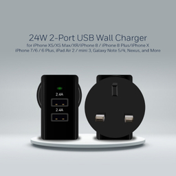 شارژر دیواری هانیول (Honeywell) مدل HC000018/CHG/WCH/BLK/5V/4٫8A/UK با کابل microUSB