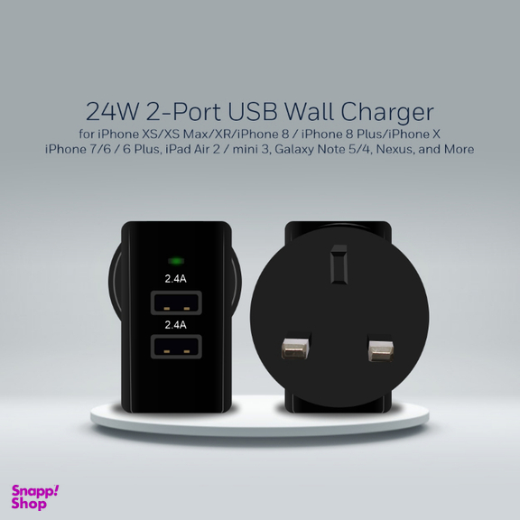 شارژر دیواری هانیول (Honeywell) مدل HC000018/CHG/WCH/BLK/5V/4٫8A/UK با کابل microUSB