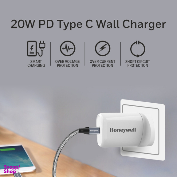 شارژر دیواری هانیول (Honeywell) مدل HC000025/CHG/PD/WHT/20W/UK