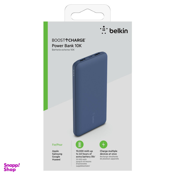 شارژر همراه بلکین (Belkin) مدل BPB011BTBL ظرفیت 10000 میلی آمپر