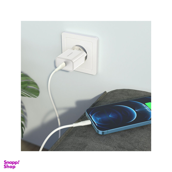 شارژر دیواری بروفون (Borofone) مدل BA57A PD 20W به همراه کابل تبدیل لایتنینگ