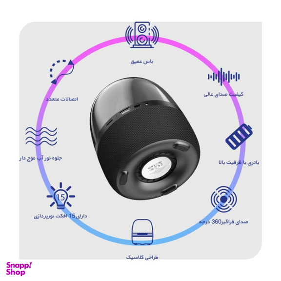 اسپیکر بلوتوثی بروفون (Borofone) مدل BP8