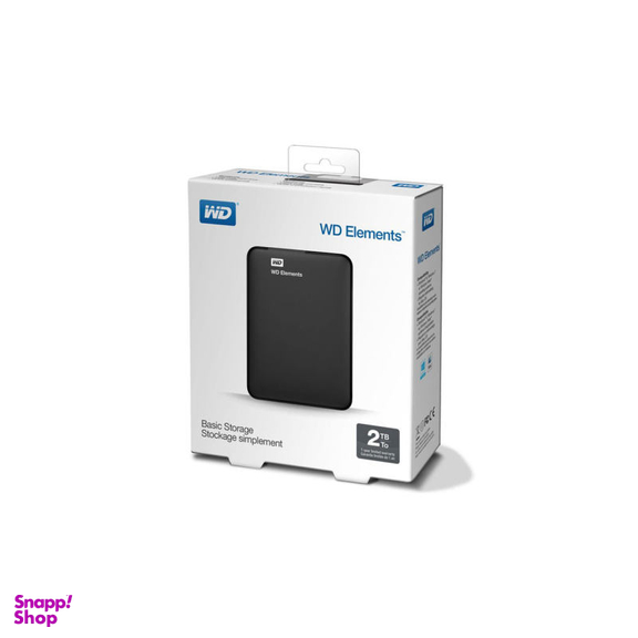 هارد اکسترنال وسترن دیجیتال (Western Digital) مدل Elements ظرفیت 2 ترابایت