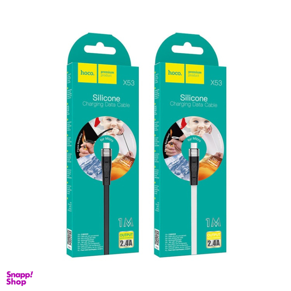 کابل تبدیل USB به microUSB هوکو (Hoco) مدل X53 Silicon طول 1 متر
