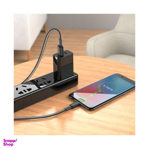 کابل تبدیل USB به microUSB هوکو (Hoco) مدل X69 Anti-Winding طول 1 متر