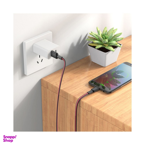 کابل تبدیل USB به microUSB هوکو (Hoco) مدل X69 Anti-Winding طول 1 متر