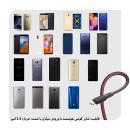 کابل تبدیل USB به microUSB هوکو (Hoco) مدل X69 Anti-Winding طول 1 متر