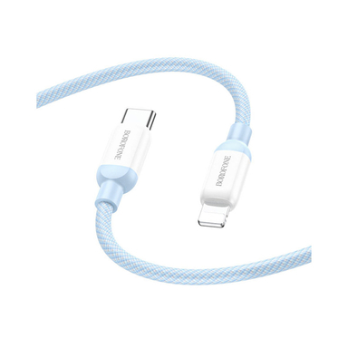 کابل تبدیل USB-C به لایتنینگ بروفون (Borofone) مدل BX68 20W طول 1 متر