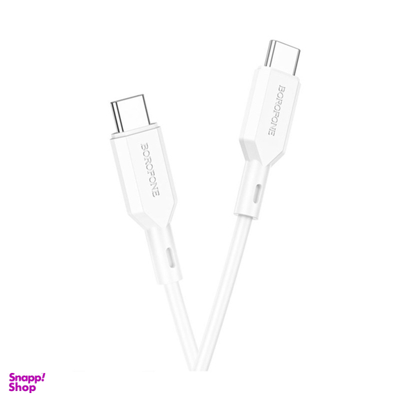 کابل تبدیل USB-C به USB-C بروفون (Borofone) مدل BX70 60W طول 1 متر