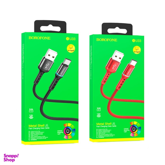 کابل تبدیل USB به USB-C بروفون (Borofone) مدل BU33 طول 1٫2 متر