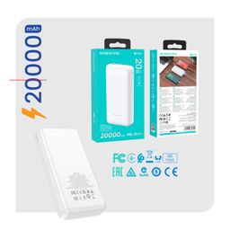 شارژر همراه بروفون (Borofone) مدل BJ19A 20WPD+QC3٫0 ظرفیت 20000 میلی‌ آمپر ساعت