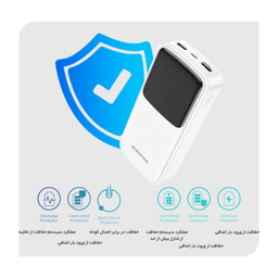 شارژر همراه بروفون (Borofone) مدل BJ17A ظرفیت 20000 میلی‌ آمپر ساعت