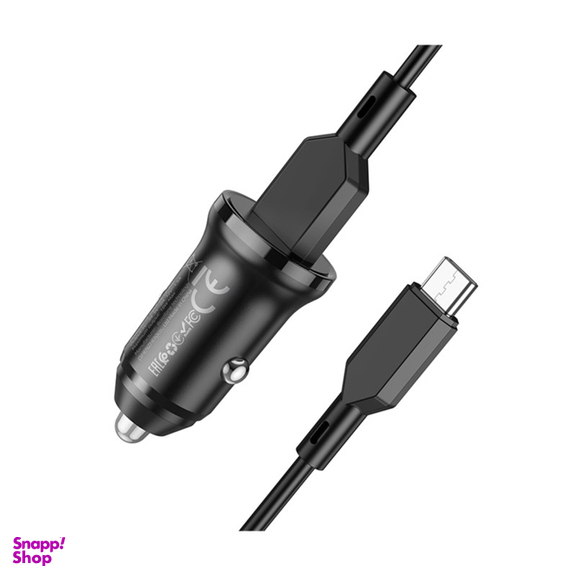 شارژر فندکی بروفون (Borofone) مدل BZ18 QC3٫0 18W به همراه کابل تبدیل USB-C