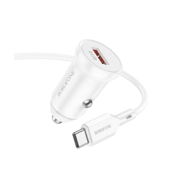 شارژر فندکی بروفون (Borofone) مدل BZ18 QC3٫0 18W به همراه کابل تبدیل USB-C