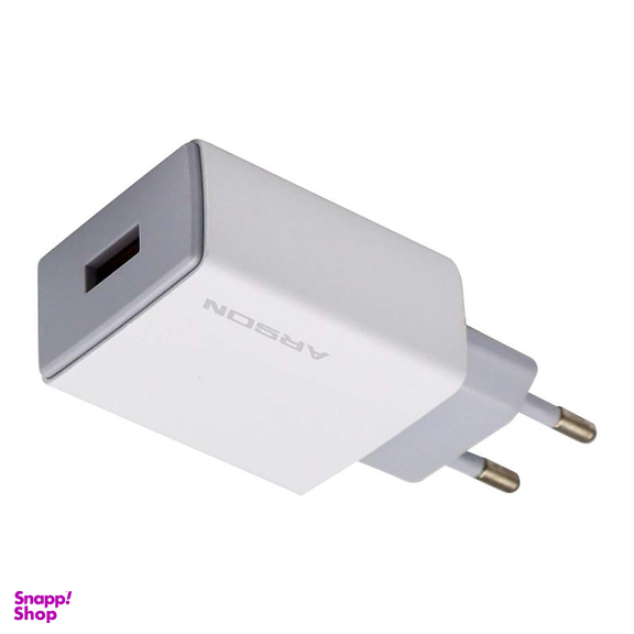 شارژر دیواری آرسون (Arson) مدل AN-W3A به همراه کابل تبدیل Lightning