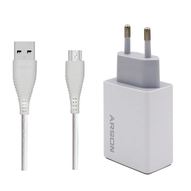 شارژر دیواری آرسون (Arson) مدل AN-W3A به همراه کابل Micro USB