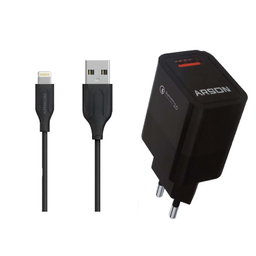 شارژر دیواری آرسون (Arson) مدل AN-W05 به همراه کابل تبدیل Lightning