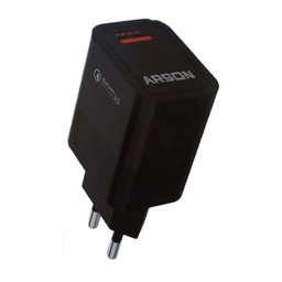 شارژر دیواری آرسون (Arson) مدل AN-W05 به همراه کابل تبدیل Lightning